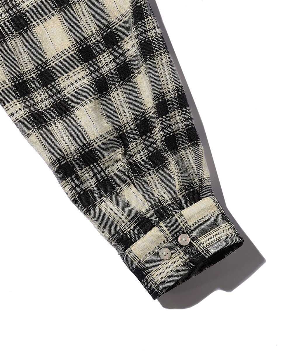 限定 ダブルポケット チェックシャツ