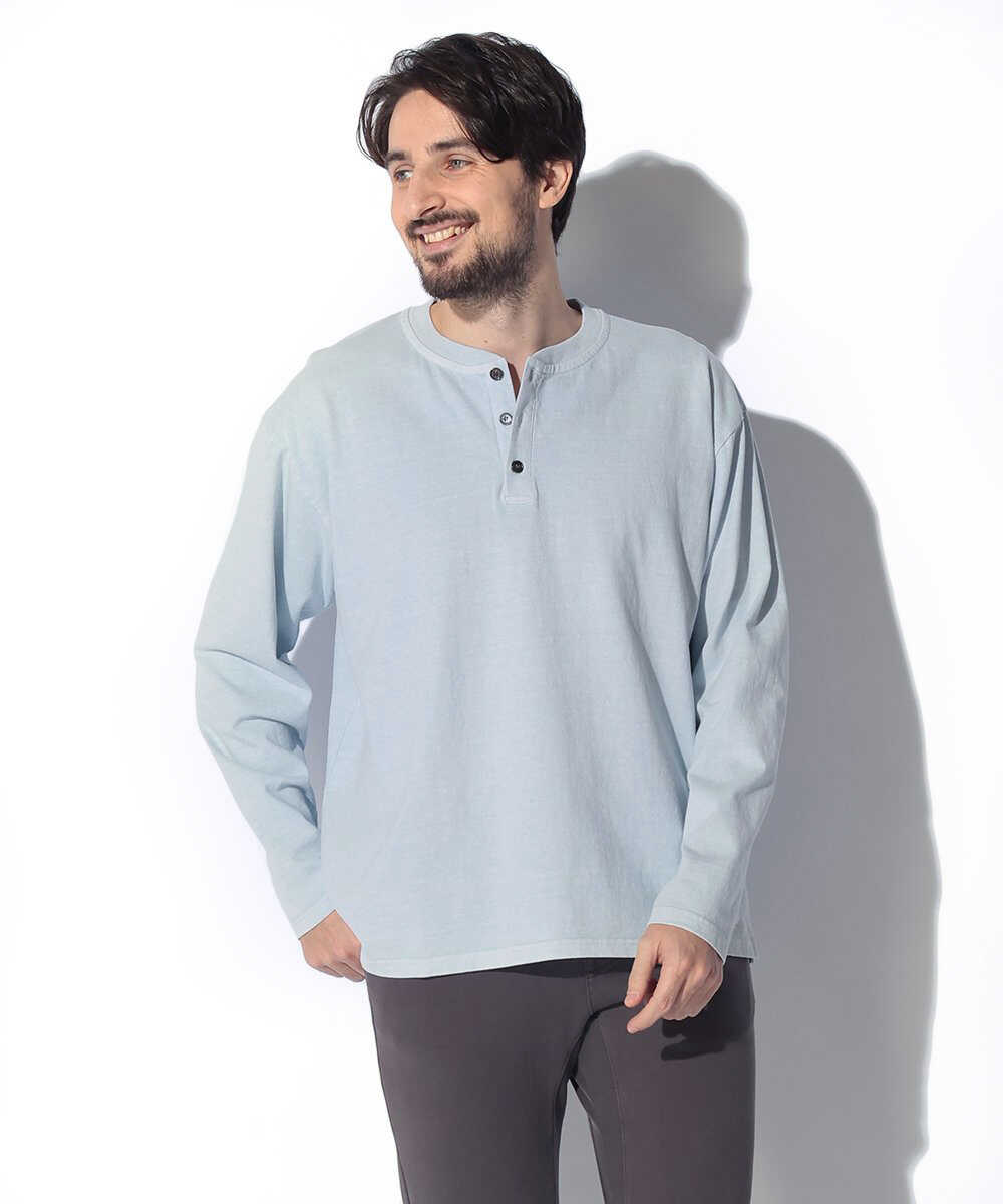 限定 ヘンリーネックロンT