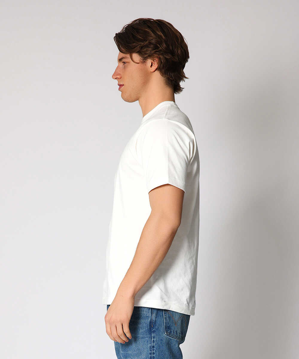 1P Hanes T-SHIRTS SHIRO/シロ クルーネックTシャツ