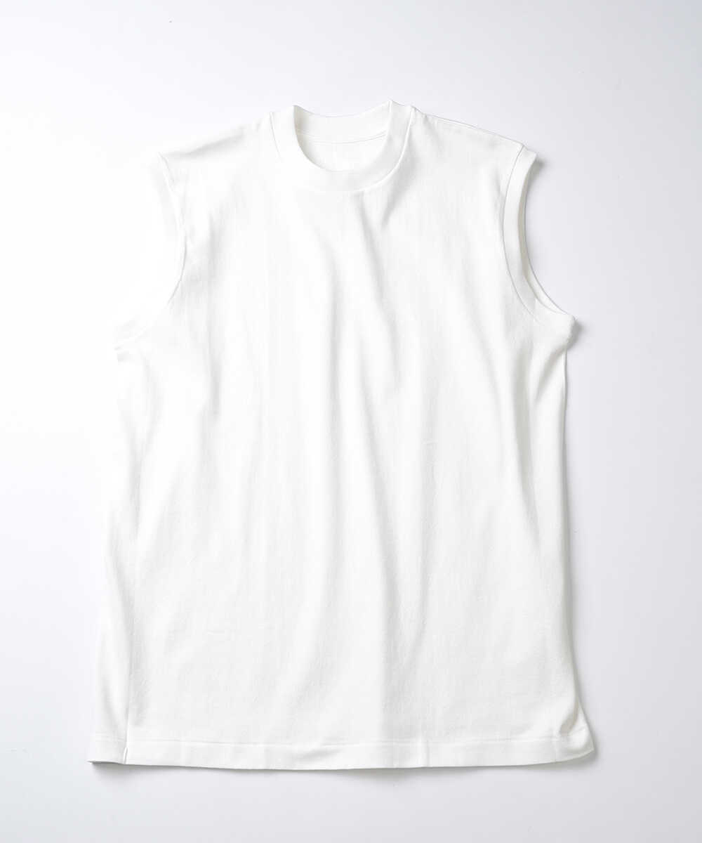 1P Hanes T-SHIRTS SHIRO/シロ ノースリーブTシャツ