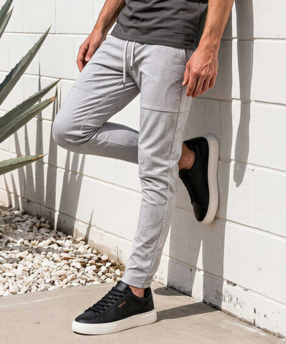 ジョンソン ペイズリーラインパンツ