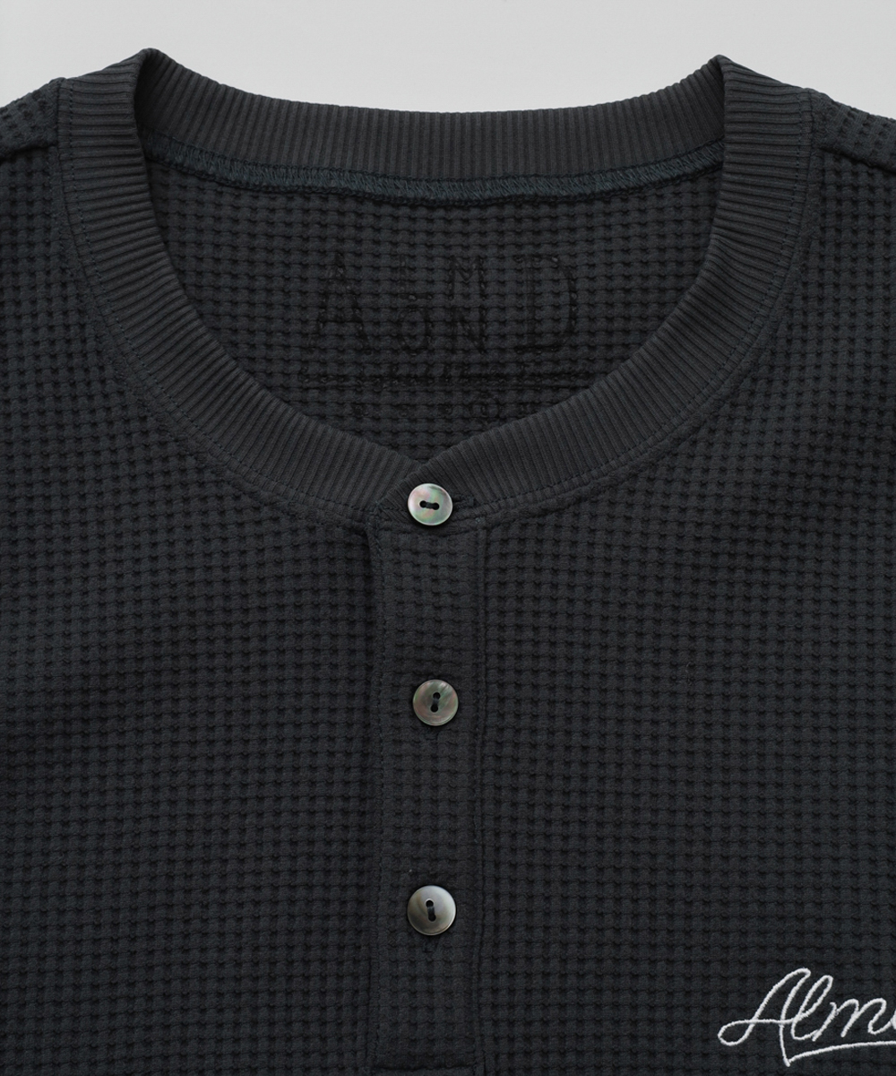 別注限定 水陸両用 ワッフルヘンリーTシャツ