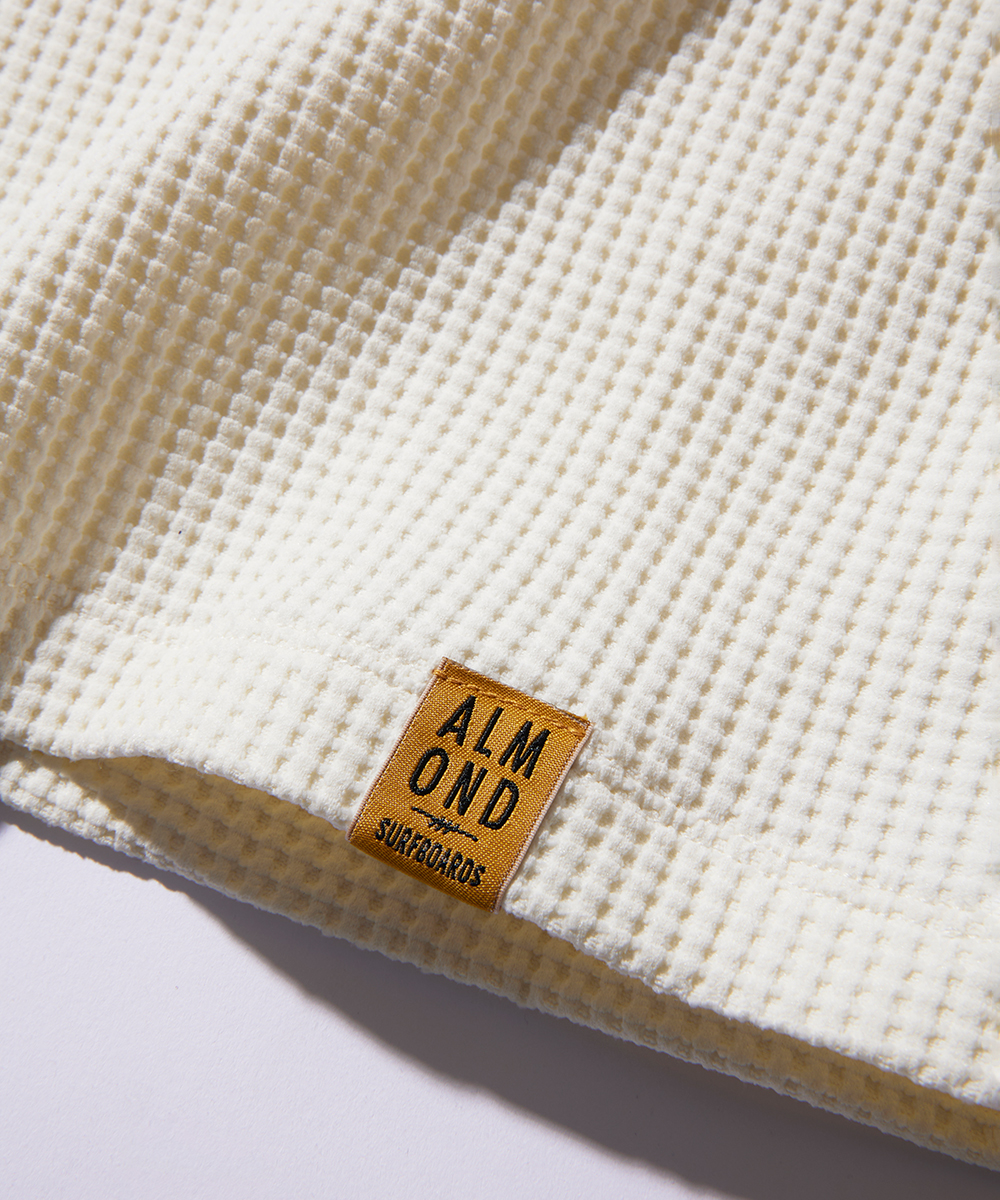 別注限定 水陸両用 ワッフルヘンリーTシャツ