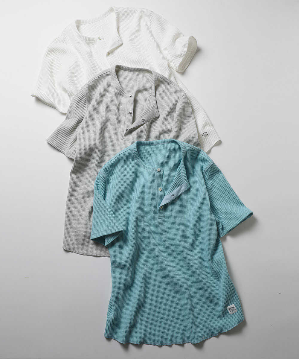 限定 サーマルヘンリーネックTシャツ