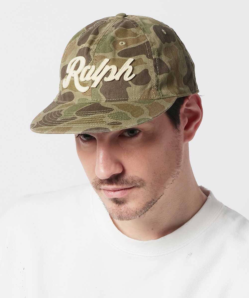 “RALPH”ロゴ カモ柄キャップ