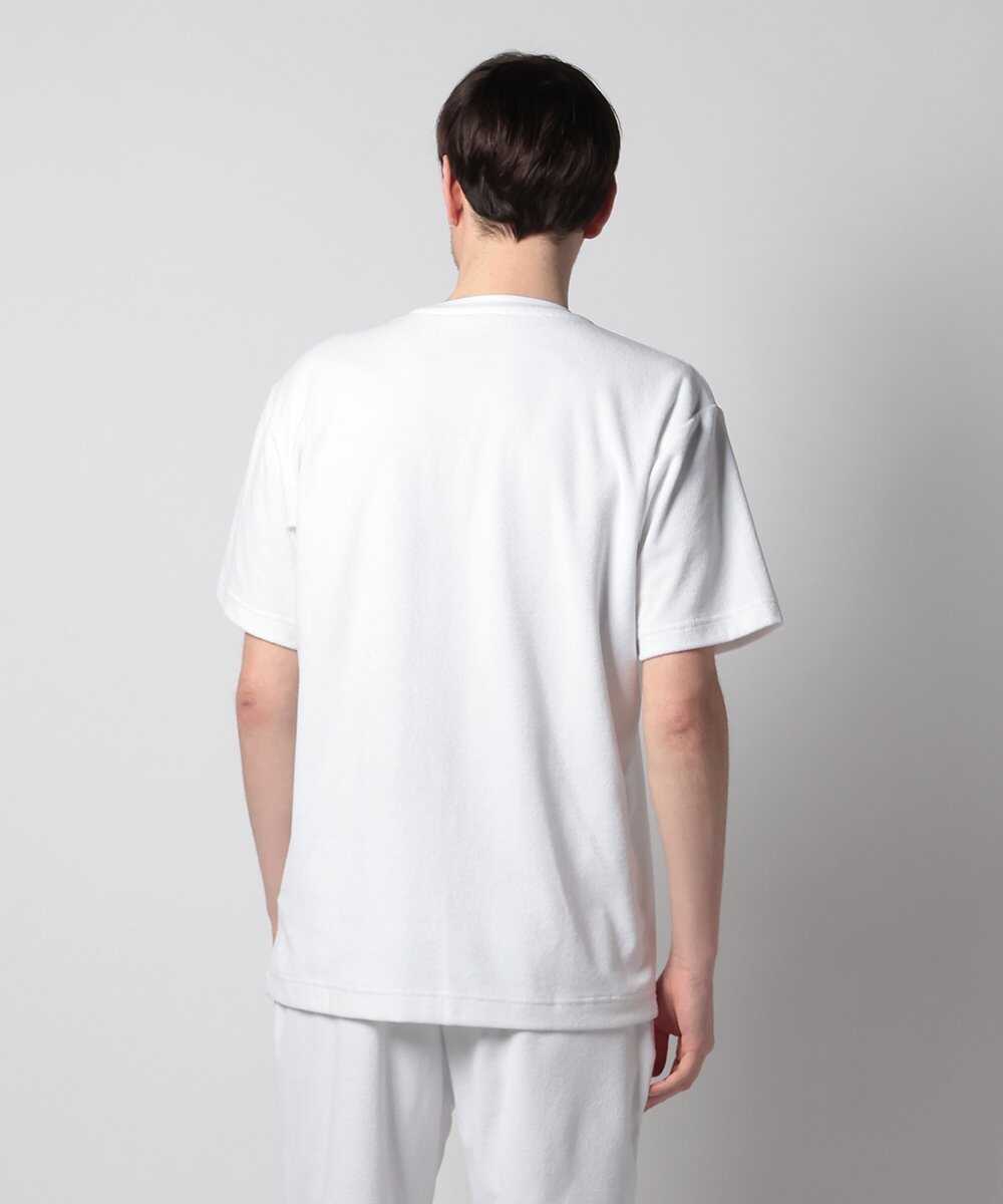 クルーネックロゴパイルTシャツ
