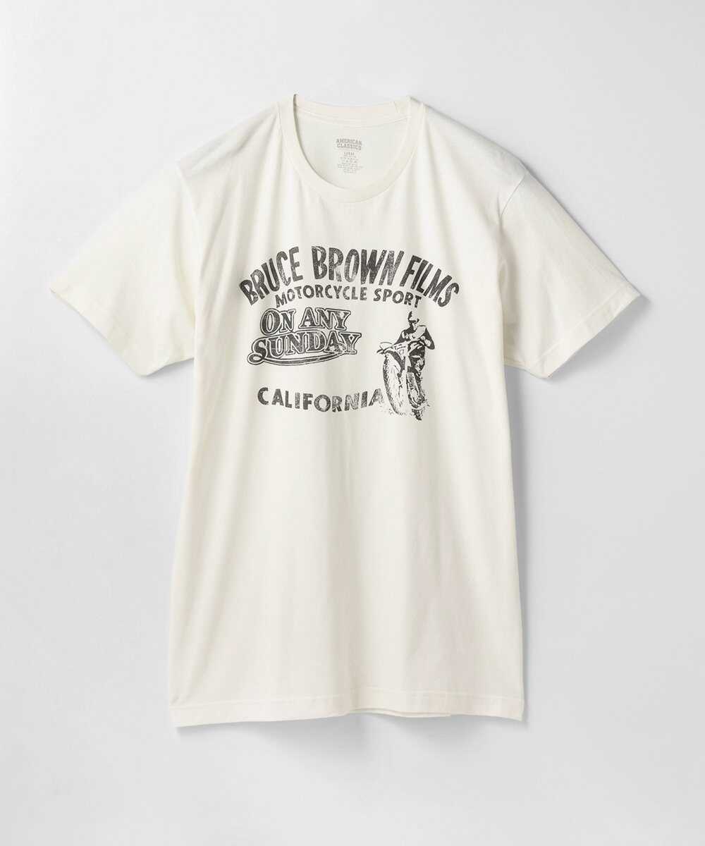 ブルースブラウン フィルムムービーバイク プリントTシャツ