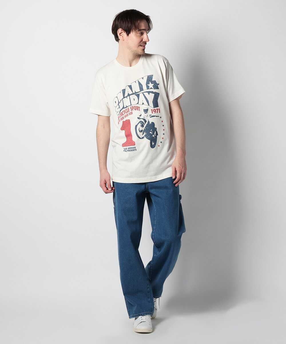 ブルースブラウン フィルムムービーバイク プリントTシャツ