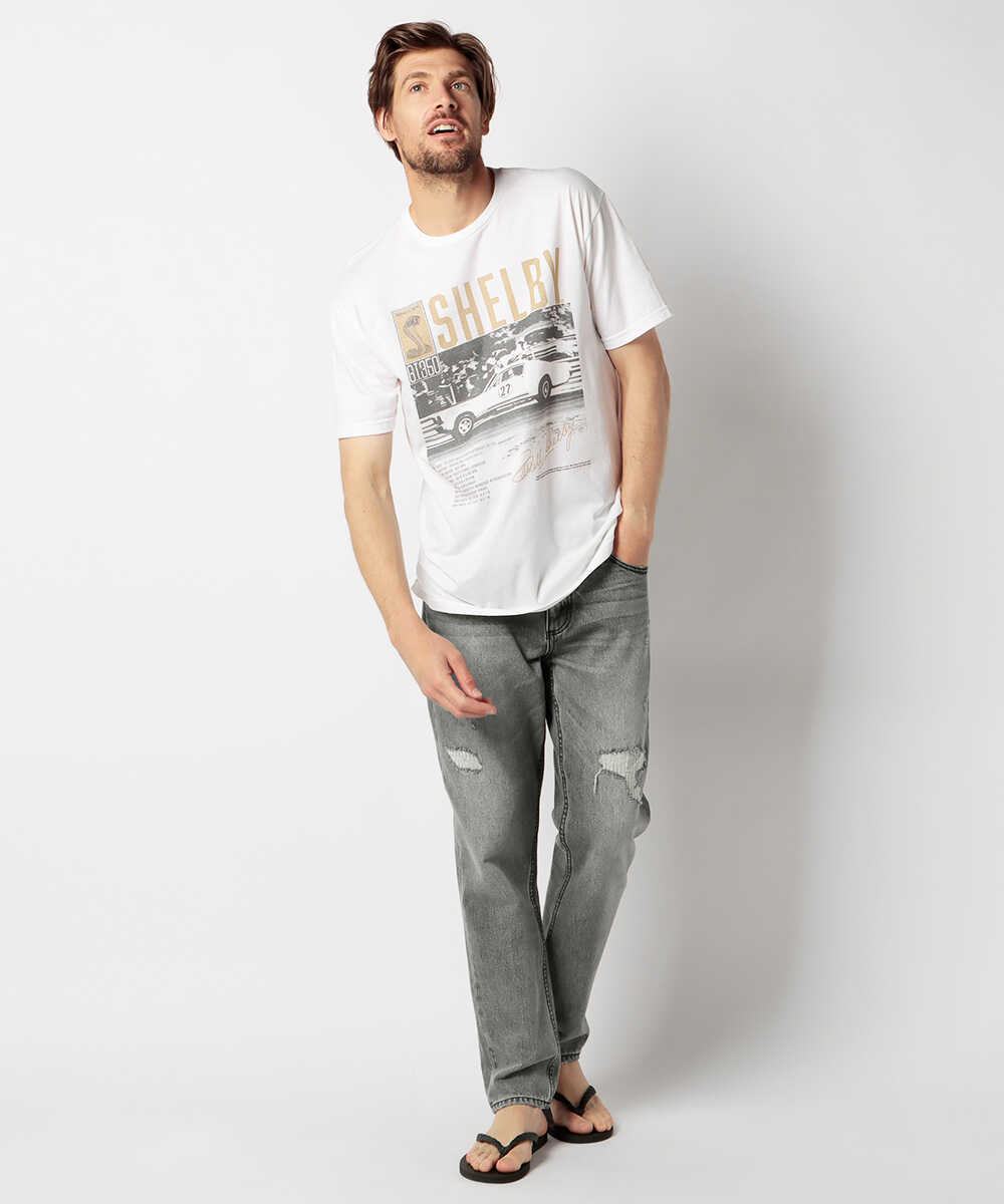 シェルビー柄プリントTシャツ
