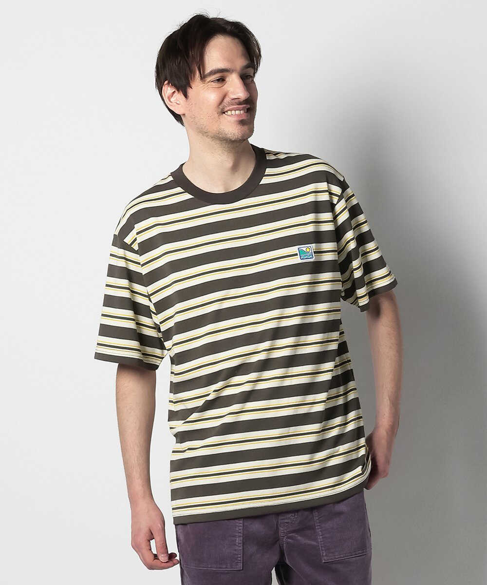 ボーダー ロゴTシャツ