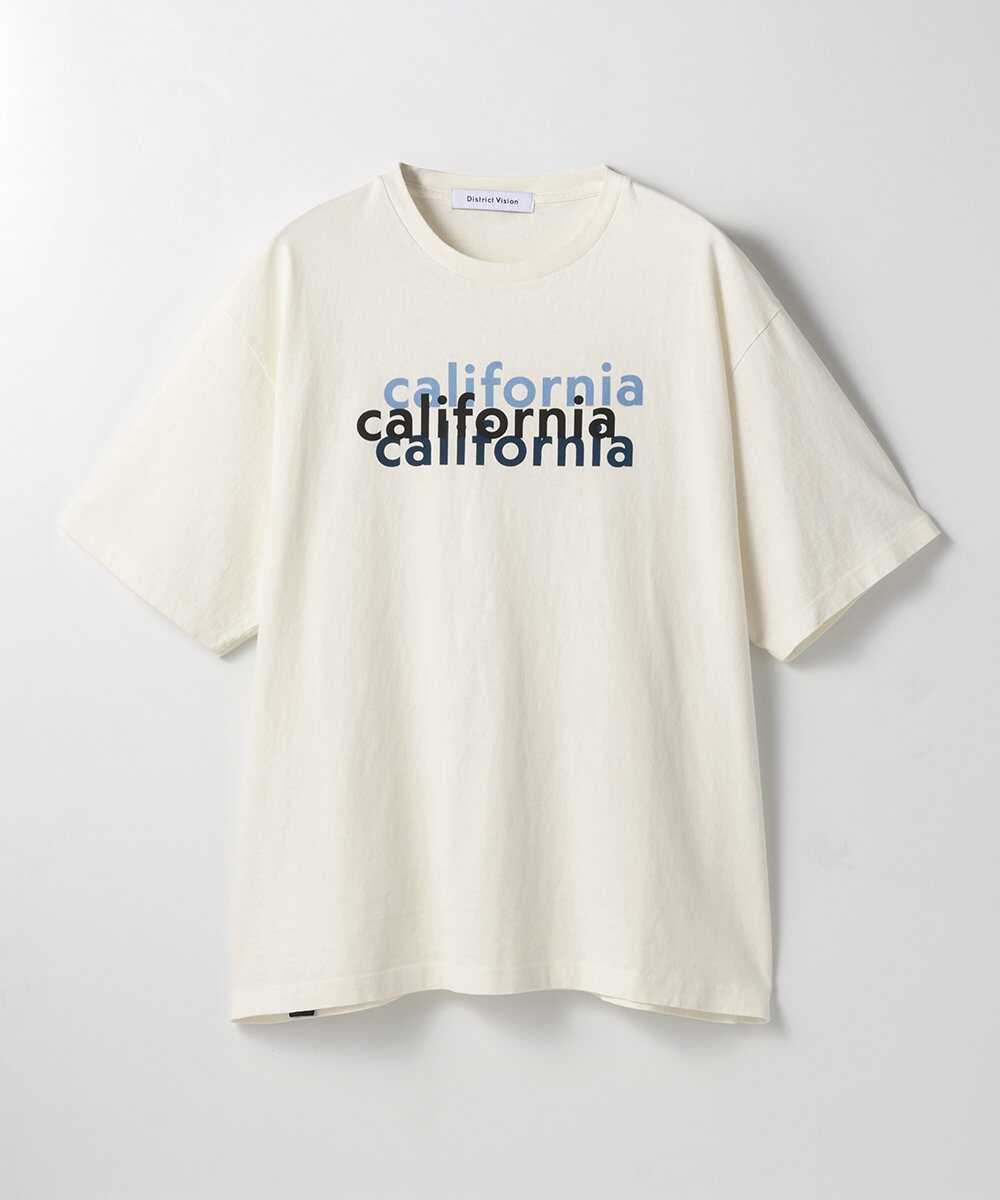 カリフォルニア プリント コットンTシャツ