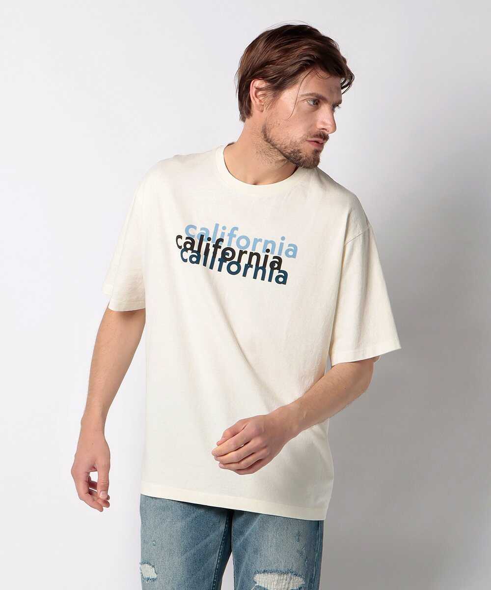 カリフォルニア プリント コットンTシャツ