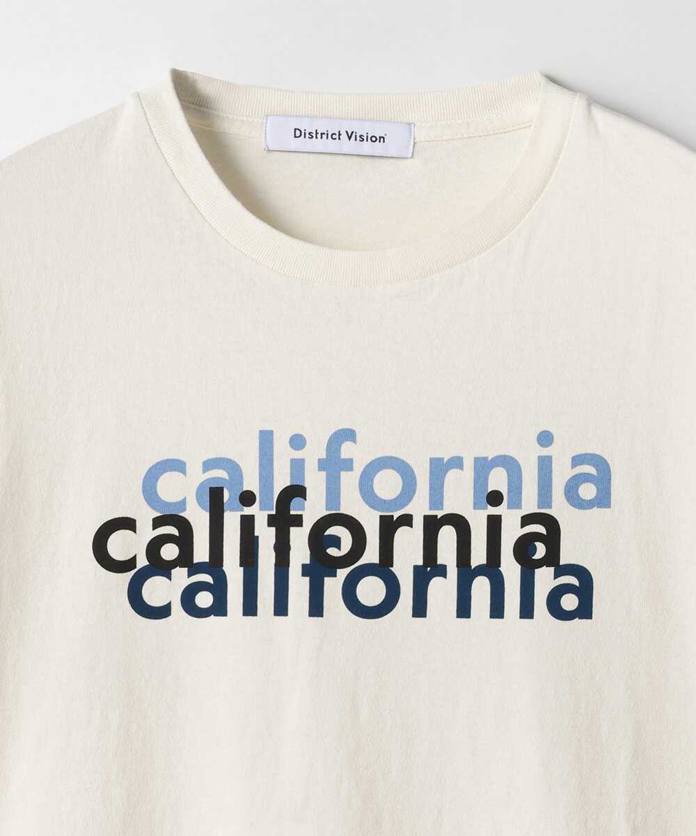 カリフォルニア プリント コットンTシャツ