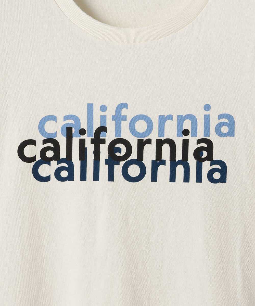 カリフォルニア プリント コットンTシャツ