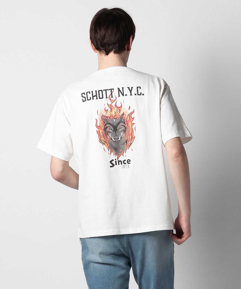 ヴィンテージ加工 バックプリントTシャツ