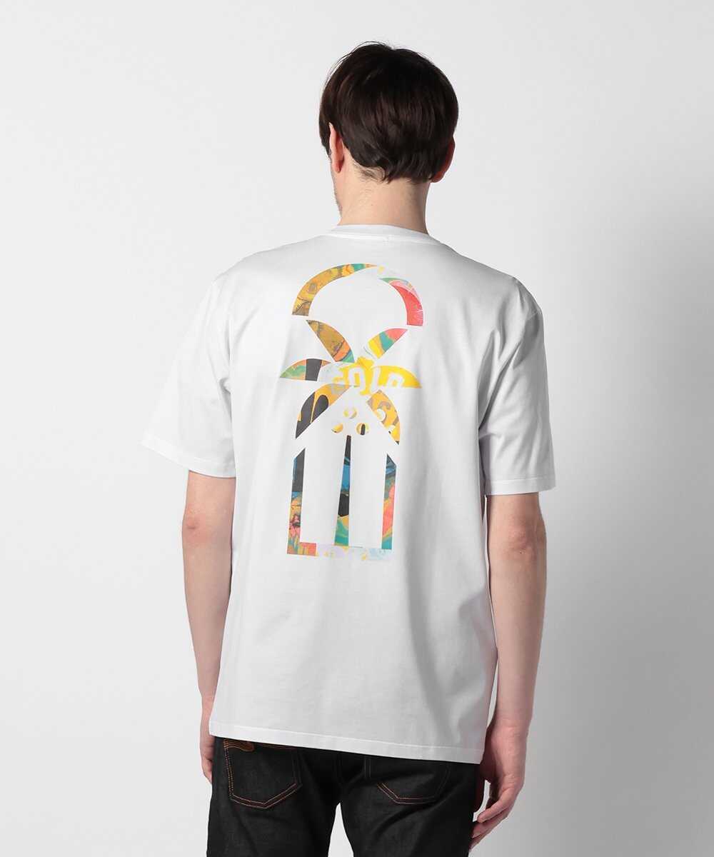 バックプリント パームプリント Tシャツ
