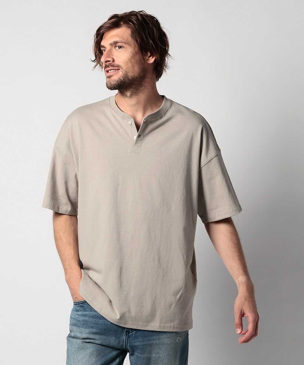 ヘビーウェイト ヘンリーネックTシャツ