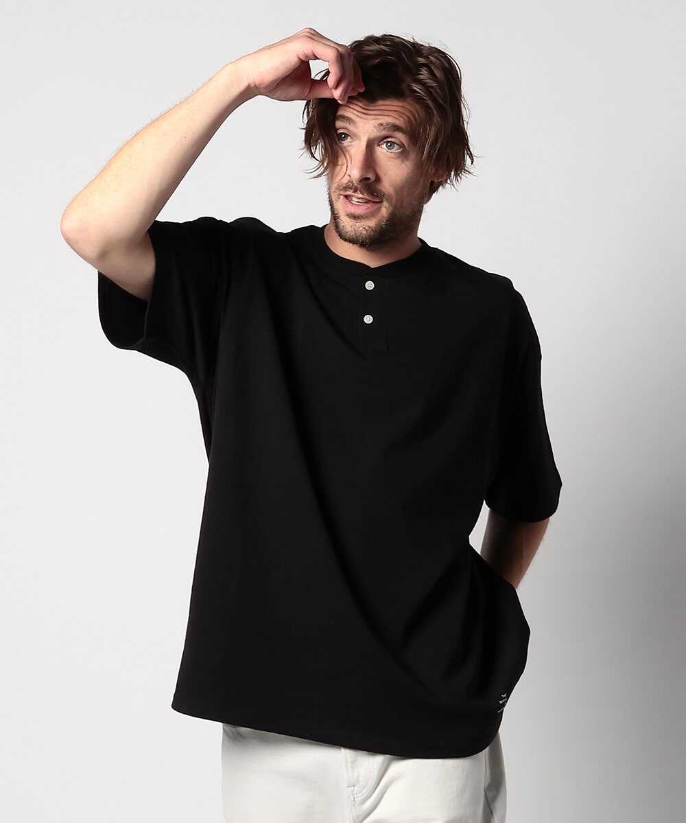 ヘビーウェイト ヘンリーネックTシャツ