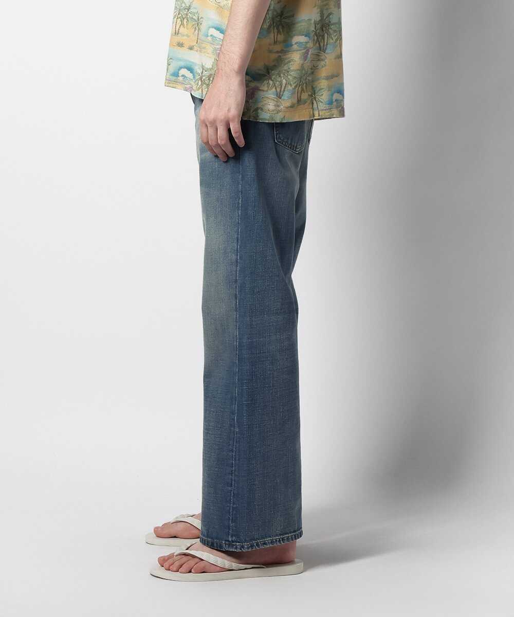 Flare Glenn Streaky Worn/フレアグレン レギュラーフィット フレアデニム