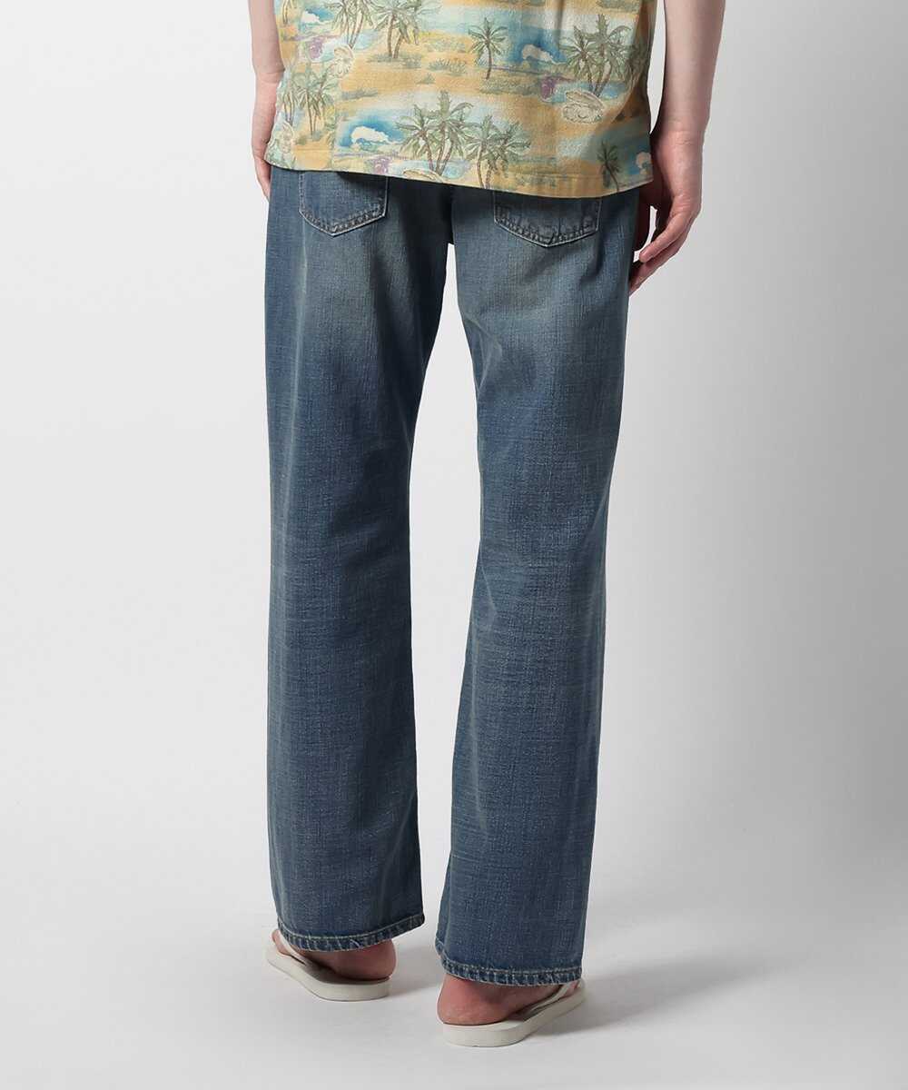Flare Glenn Streaky Worn/フレアグレン レギュラーフィット フレアデニム