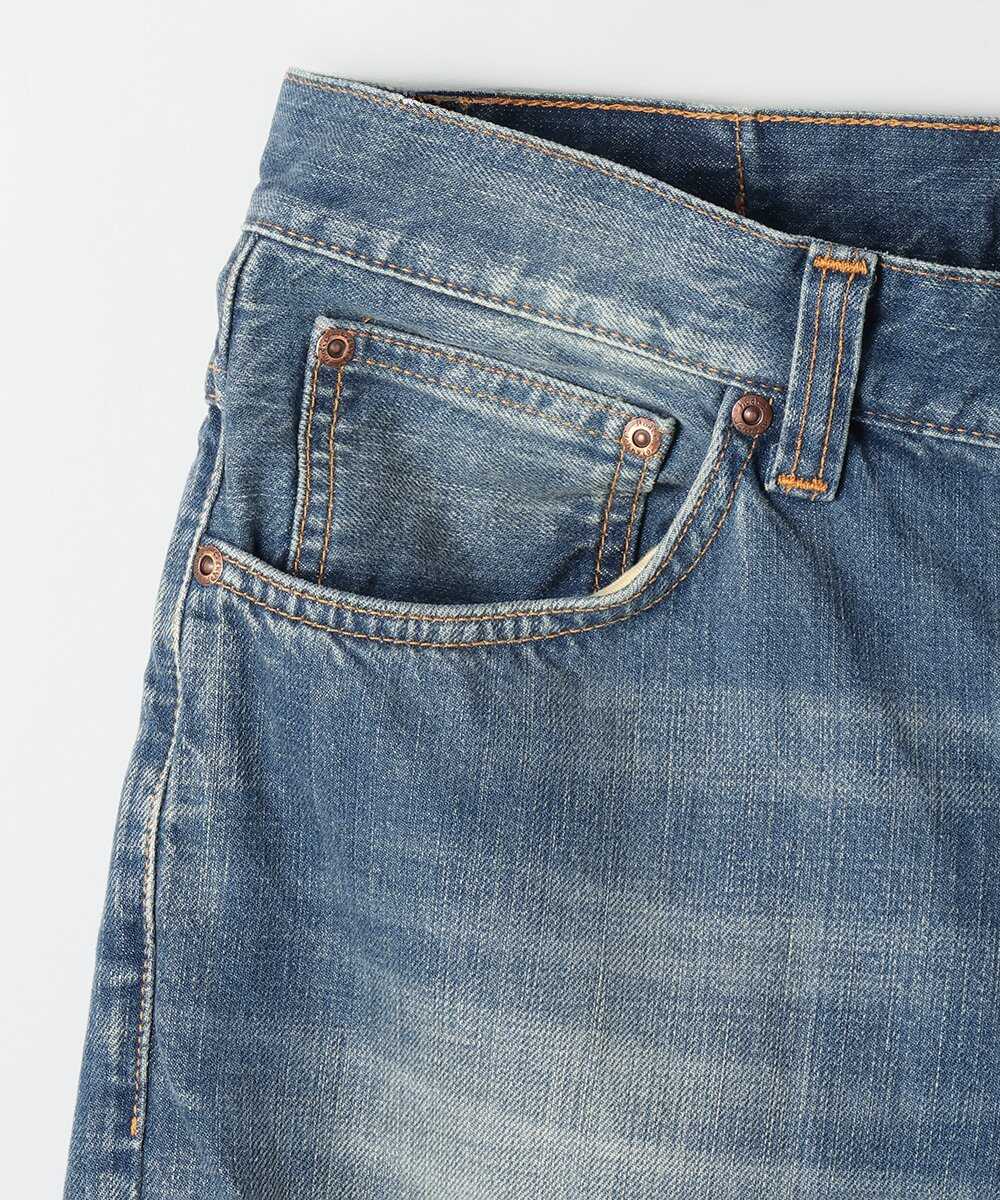 Flare Glenn Streaky Worn/フレアグレン レギュラーフィット フレアデニム
