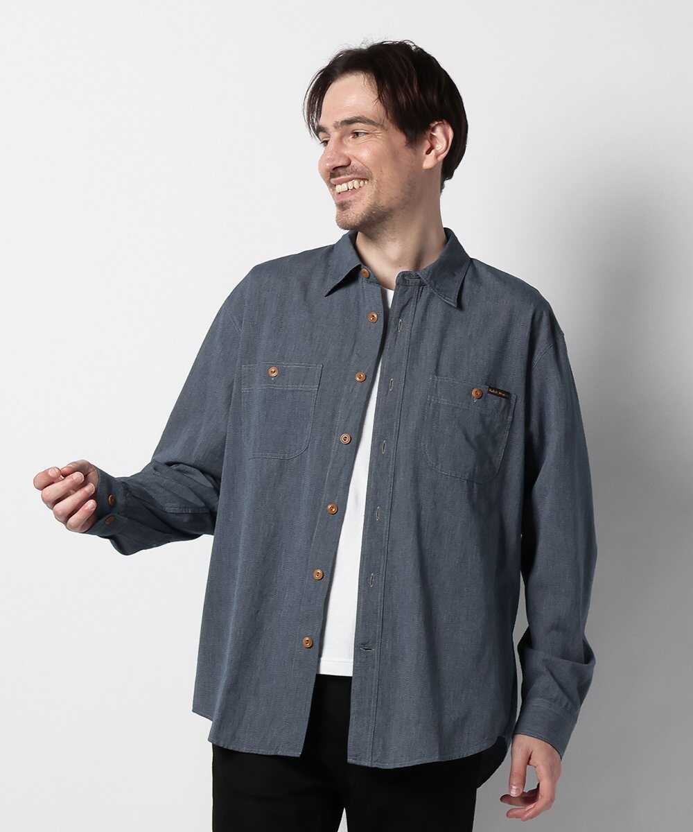 Julian Chambray Worker Shirt Indigo/シャンブレーワーカーシャツ