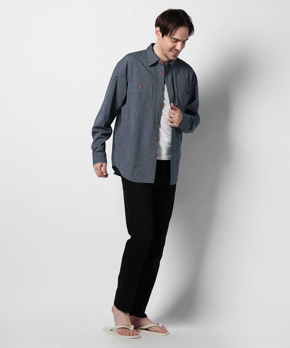 Julian Chambray Worker Shirt Indigo/シャンブレーワーカーシャツ