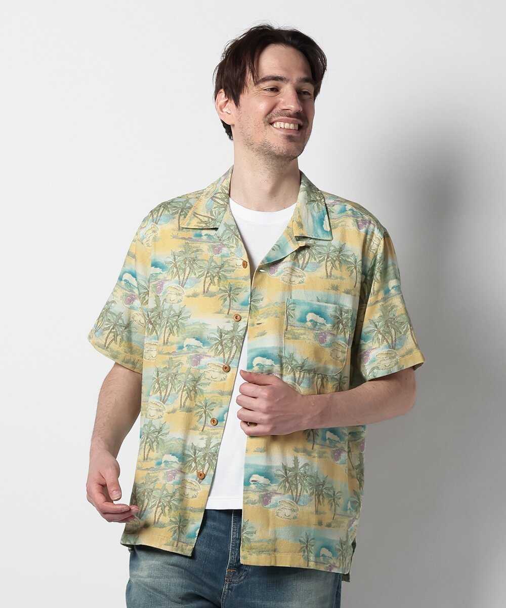 Arvid Pearls Hawaii Shirt Mustard/アロハシャツ