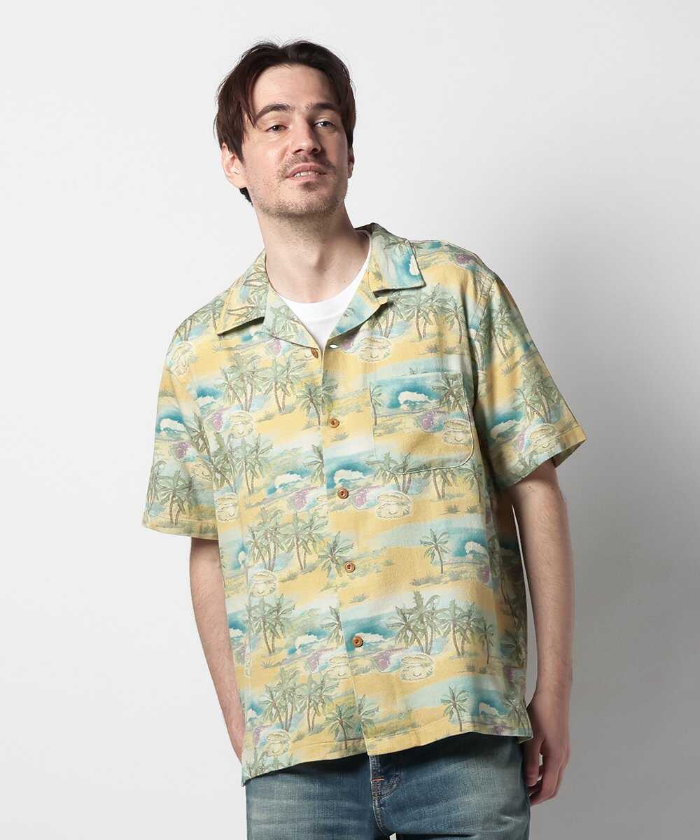 Arvid Pearls Hawaii Shirt Mustard/アロハシャツ