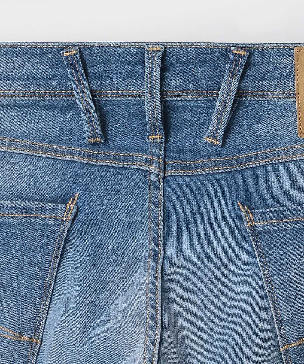 スリムフィット ANBASS インディゴ パワーストレッチ デニムパンツ