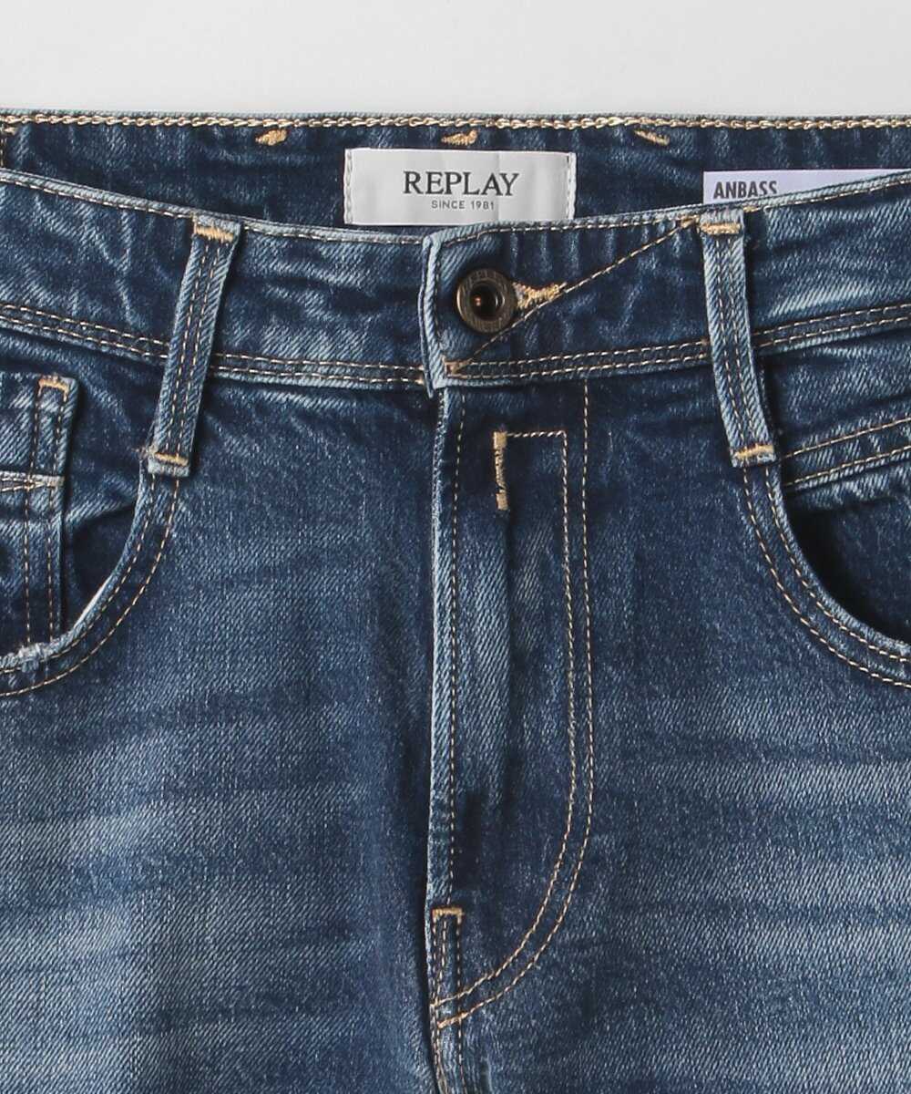 スリムフィット ANBASS パワーストレッチ デニムパンツ