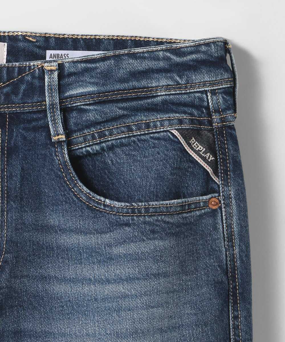 スリムフィット ANBASS パワーストレッチ デニムパンツ