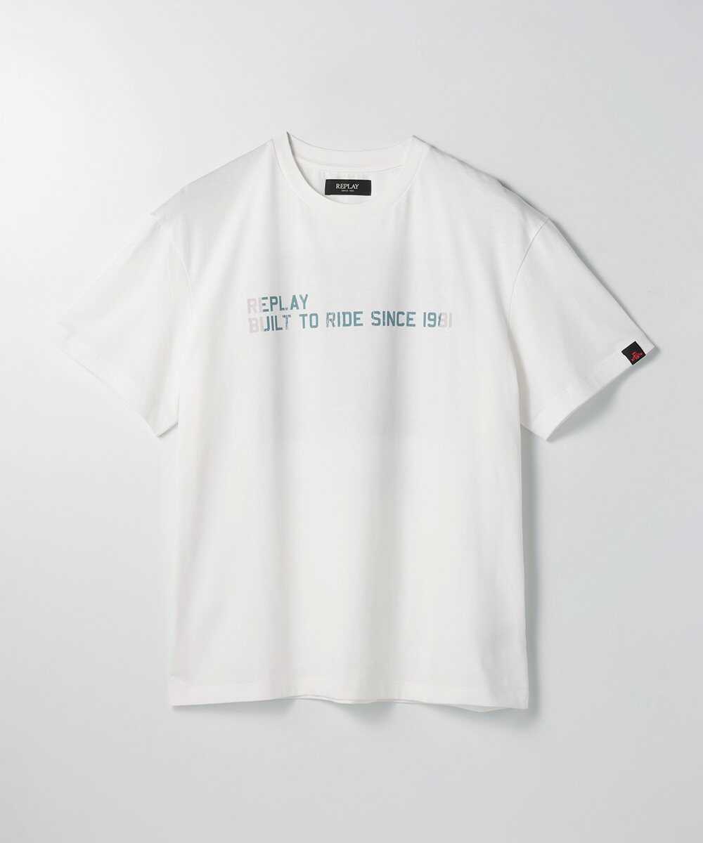 リラックスフィット ベーシックジャージー コットンプリントTシャツ