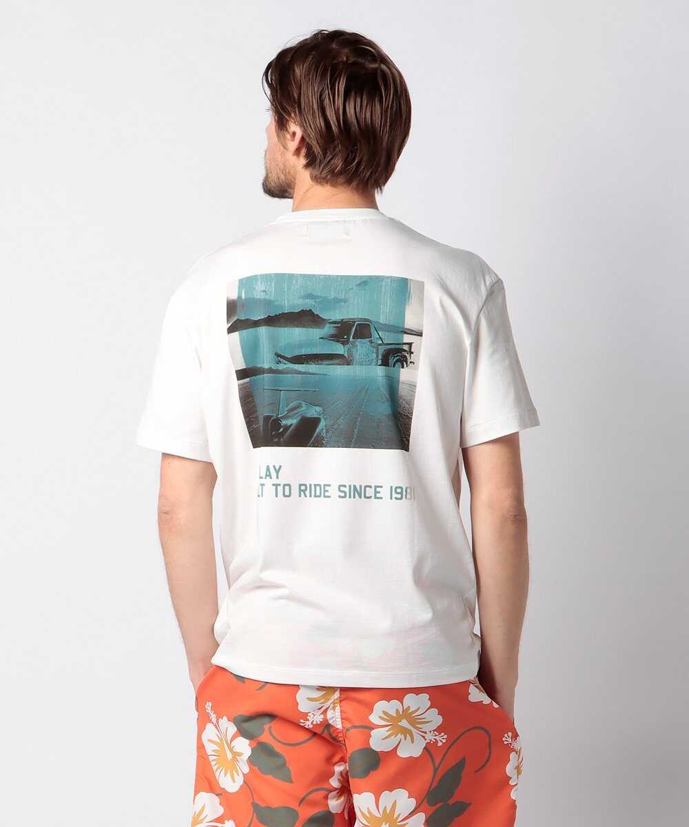 リラックスフィット ベーシックジャージー コットンプリントTシャツ