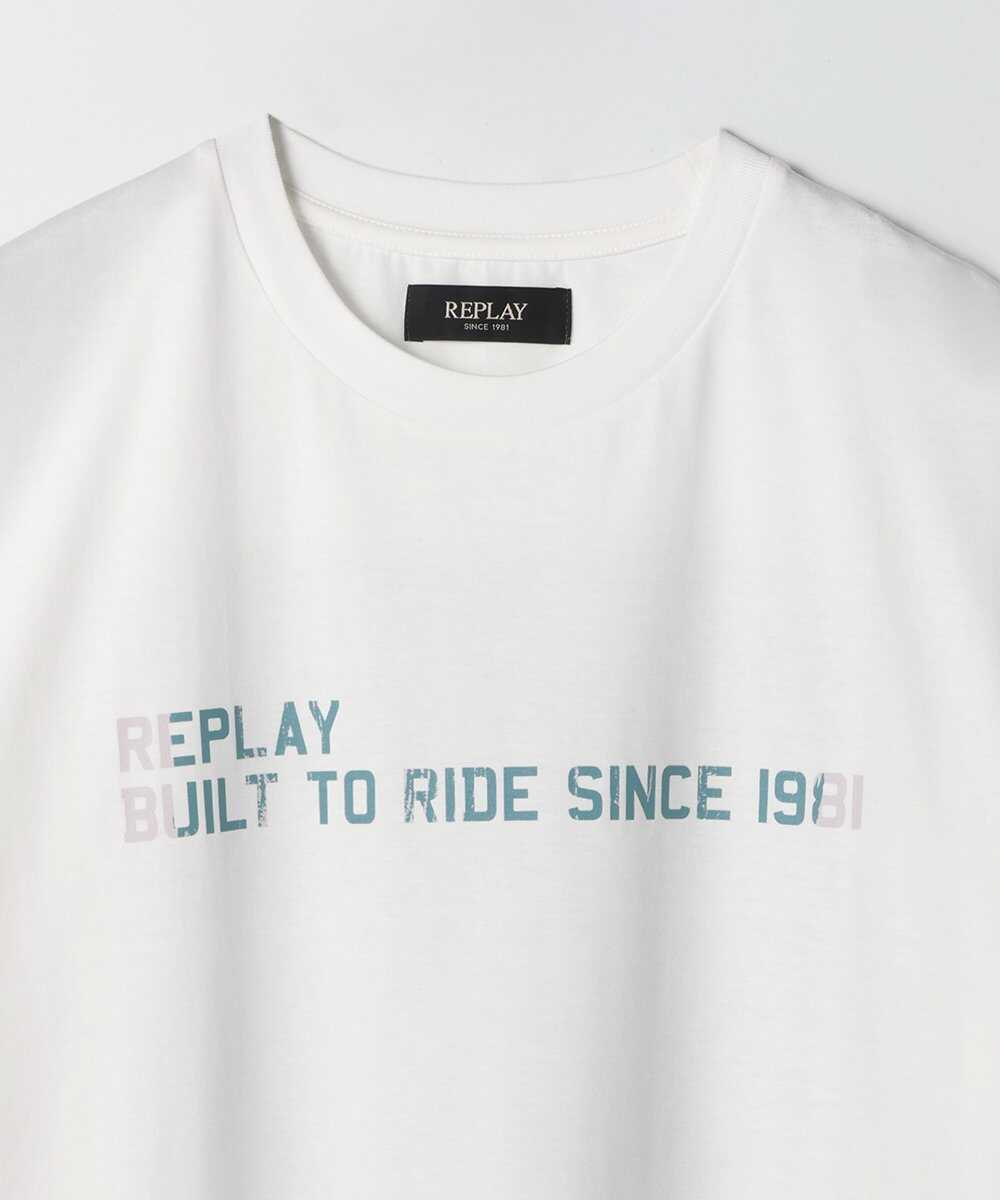 リラックスフィット ベーシックジャージー コットンプリントTシャツ