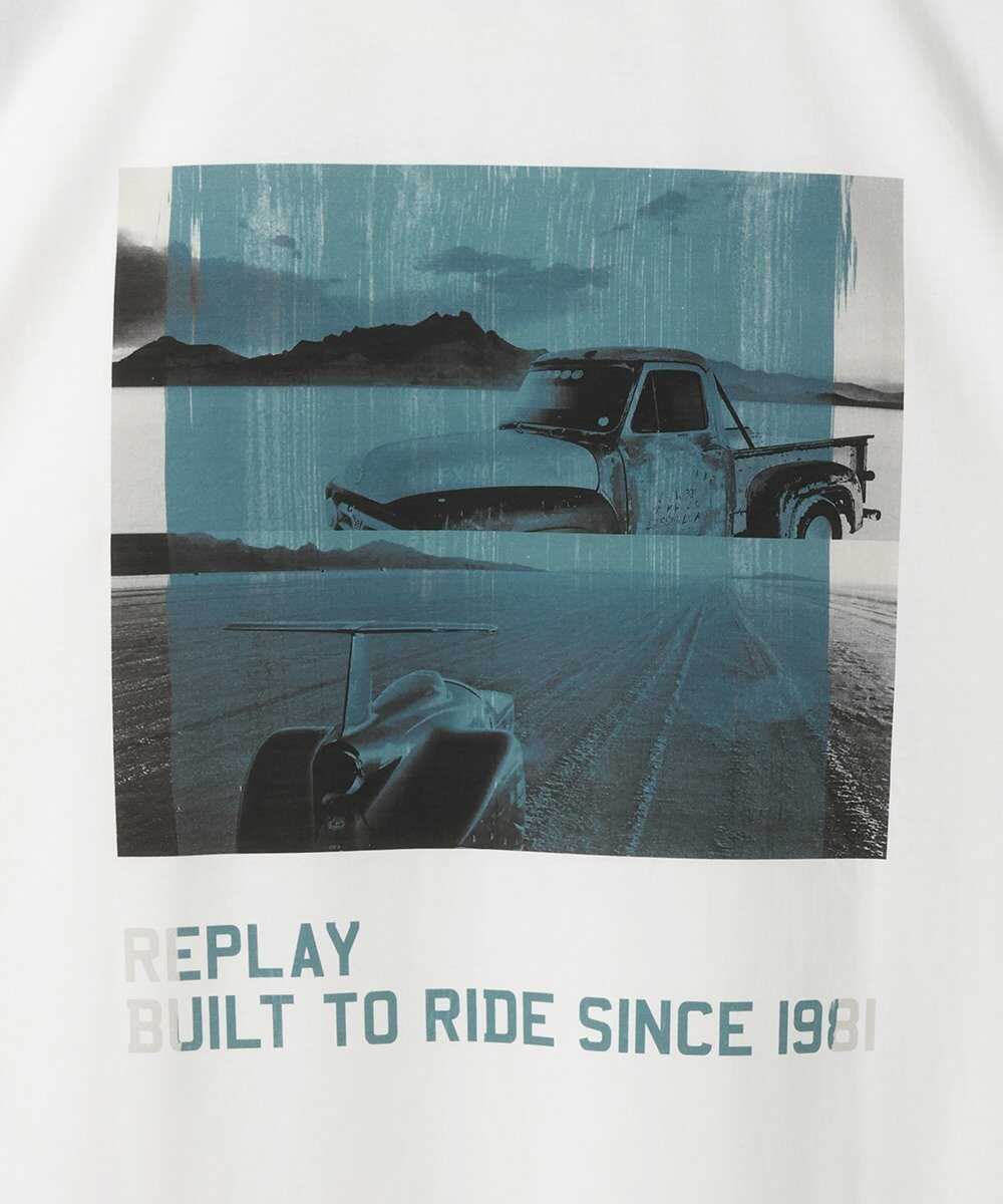 リラックスフィット ベーシックジャージー コットンプリントTシャツ