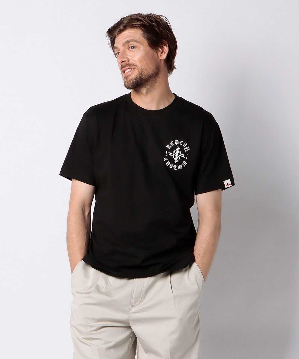 コットンジャージー プリントTシャツ
