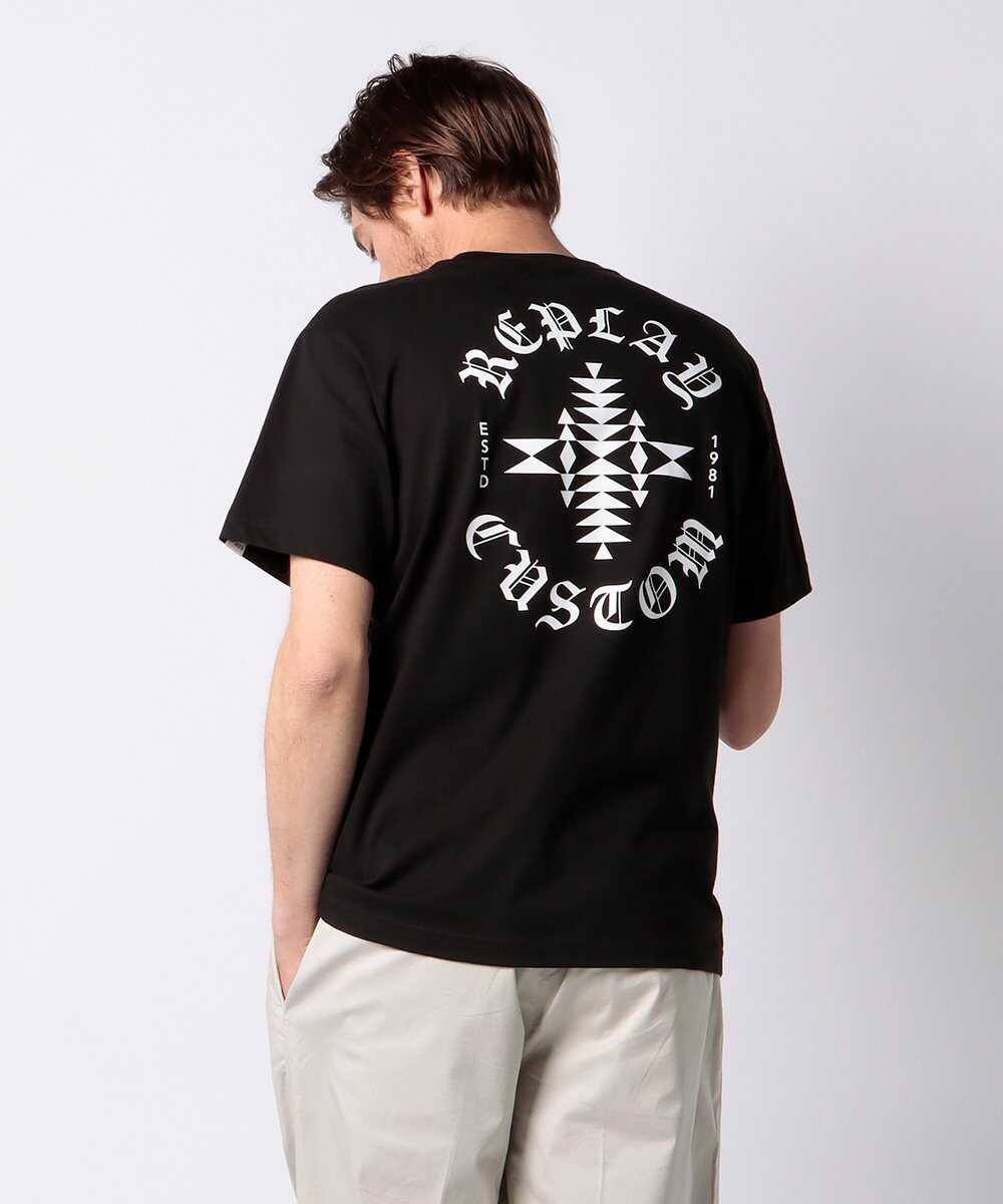 コットンジャージー プリントTシャツ