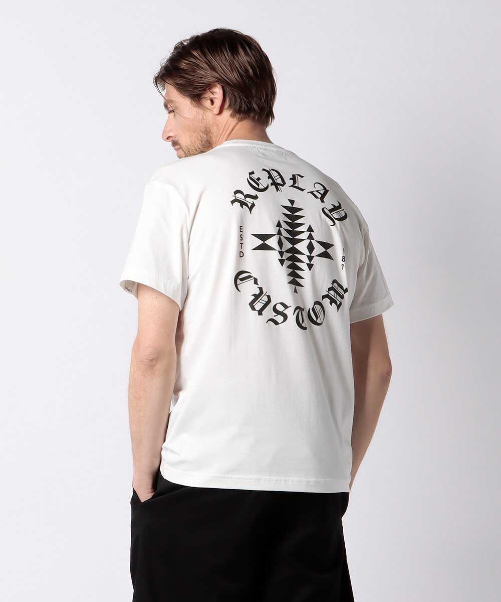 コットンジャージー プリントTシャツ
