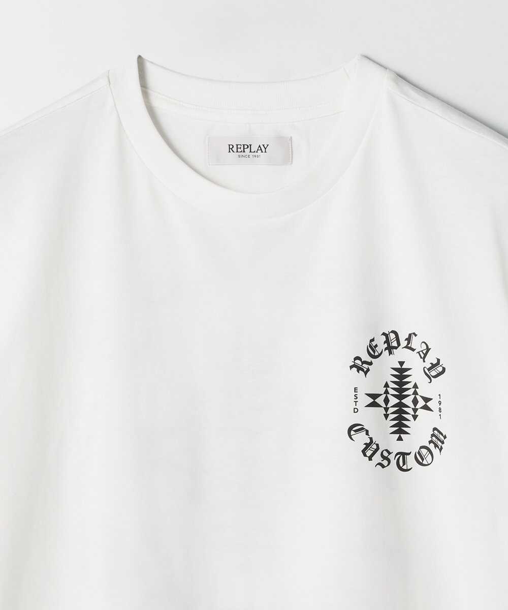 コットンジャージー プリントTシャツ