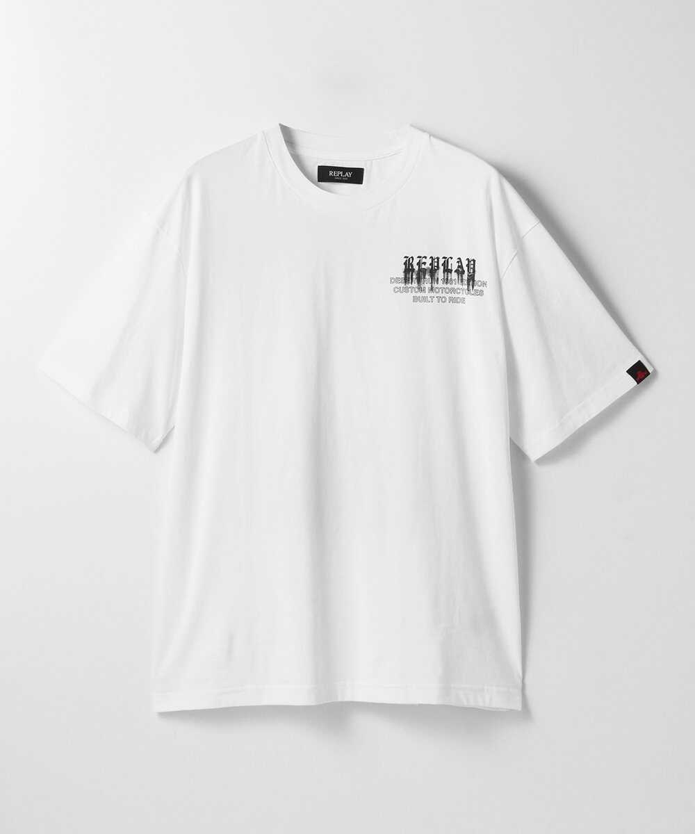 オーバーフィット ベーシックジャージー コットンプリントTシャツ