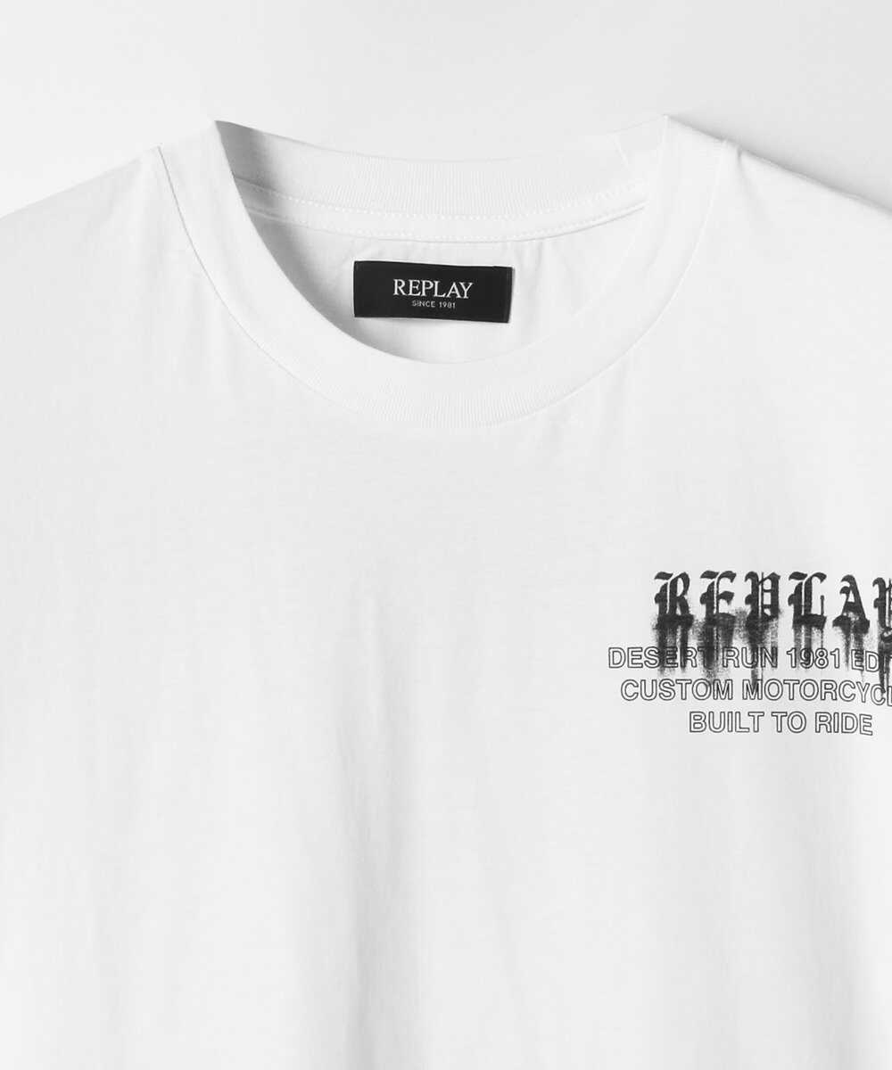オーバーフィット ベーシックジャージー コットンプリントTシャツ