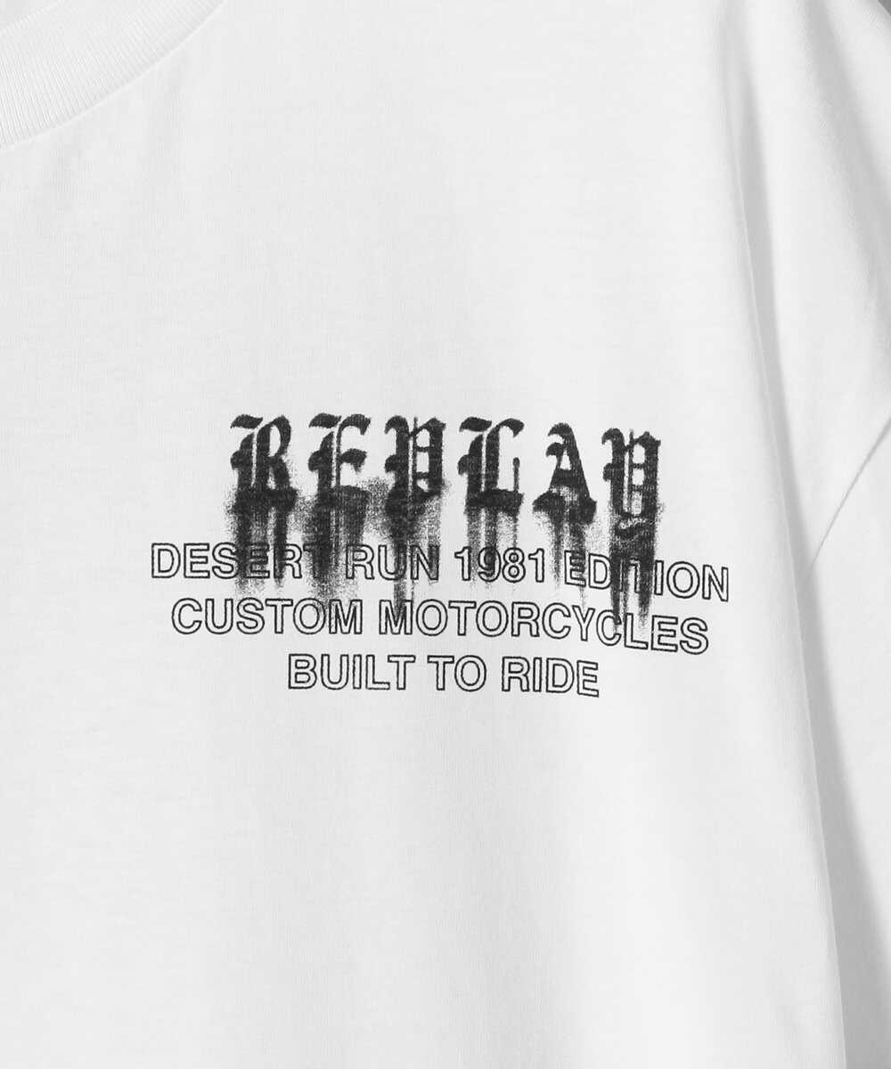 オーバーフィット ベーシックジャージー コットンプリントTシャツ