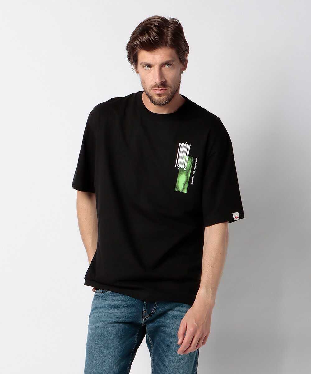 オーバーフィット ベーシックジャージー コットンプリントTシャツ