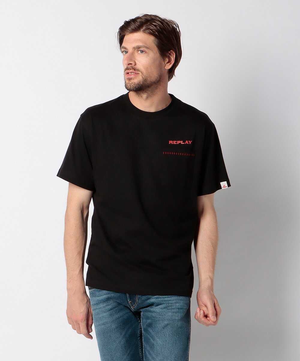 コットンジャージープリントTシャツ
