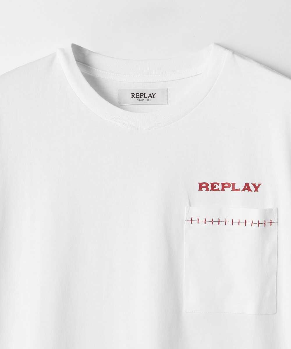 コットンジャージープリントTシャツ