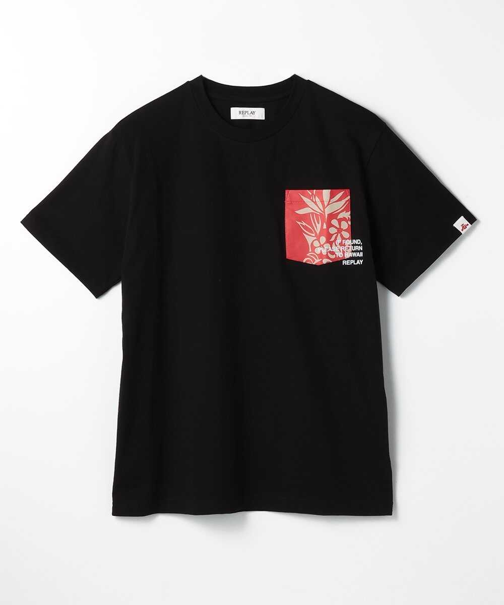コットンジャージー ポケットプリントTシャツ