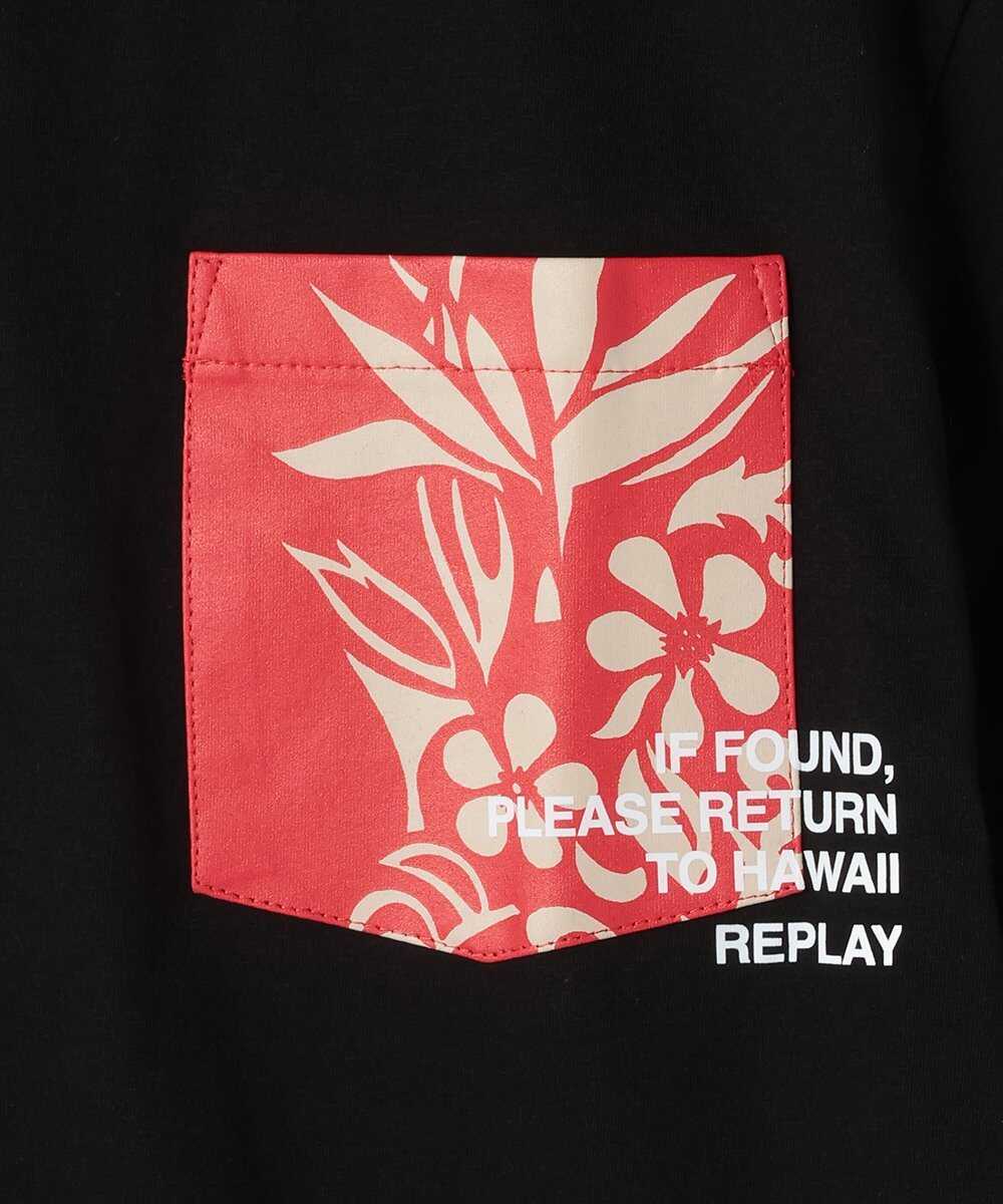 コットンジャージー ポケットプリントTシャツ