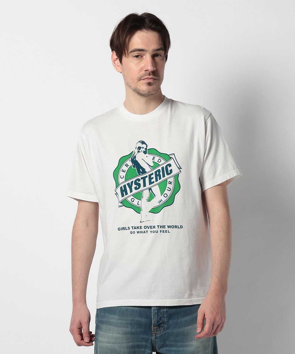 GIRLS TAKE OVER グラフィックプリントTシャツ