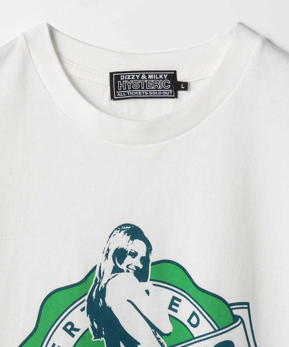 GIRLS TAKE OVER グラフィックプリントTシャツ
